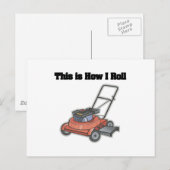 How I Roll (Maaimachine) Briefkaart (Voorkant / Achterkant)