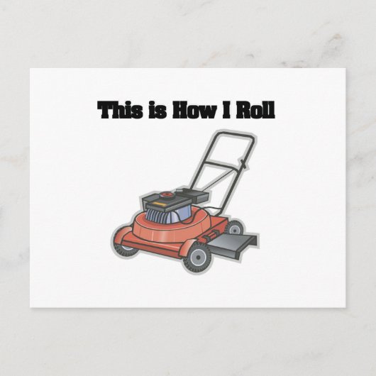 How I Roll (Maaimachine) Briefkaart (Voorkant)