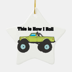 How I Roll (Monster Truck) Keramisch Ornament
