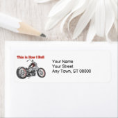 How I Roll (Motorfiets) Etiket (Insitu)
