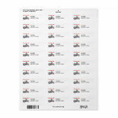 How I Roll (Motorfiets) Etiket (Full Sheet)