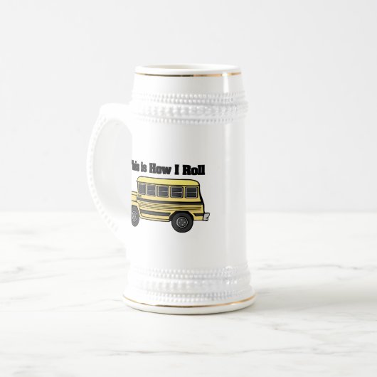 How I Roll (Schoolbus) Bierpul (Voorkant links)