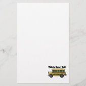 How I Roll (Schoolbus) Briefpapier (Voorkant)