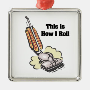 How I Roll (Stofzuiger) Metalen Ornament