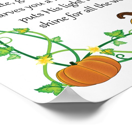 How is being a Christian like being a Pumpkin? Poster (Hoek)