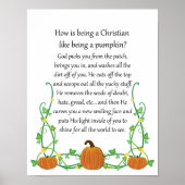 How is being a Christian like being a Pumpkin? Poster (Voorkant)