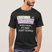 HOW it Works Not Rocket Science Periodic Elements  T-shirt (Voorkant)