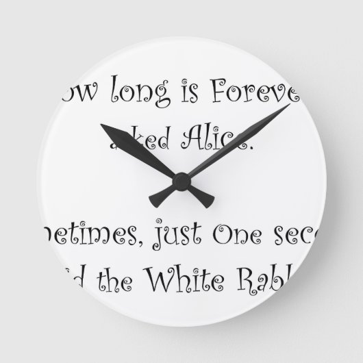 How Long Is Forever Alice Ronde Klok (Voorkant)