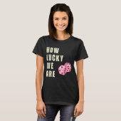 How Lucky We Are Heart Dice Couples Matching Valen T-shirt (Voorkant volledig)