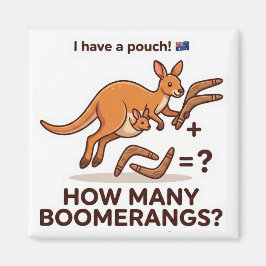 How Many Boomerangs? Kangaroo Math Game Magneet