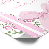 How many Bows Guessing Game Coquette Bow Pink Poster (Hoek)