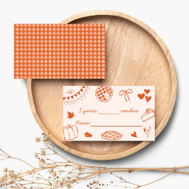 How Many Candies In The Jar? Baby Shower Game Card Informatiekaartje