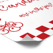 How many candies Italian Red Bow Hand drawn game Poster (Hoek)