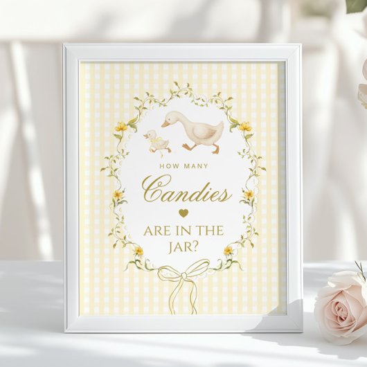 How many candies Silly Goose gender neutral Poster