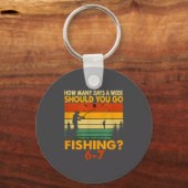 How Many Days A Week Should You Go Fishing Sleutelhanger (Voorkant)