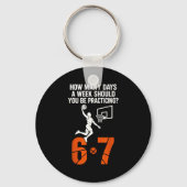 How Many Days A Week Should You Practice 6-7 Baske Sleutelhanger (Voorkant)