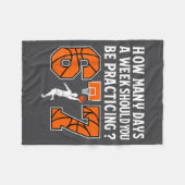 How Many Days Funny 67 Meme Basketball Practicing  Fleece Deken (Voorkant (Horizontaal))