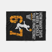 How Many Days Funny 67 Meme Basketball Practicing Fleece Deken (Voorkant (Horizontaal))