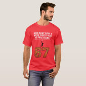 How Many Days Funny 67 Meme Basketball Saying T-shirt (Voorkant volledig)