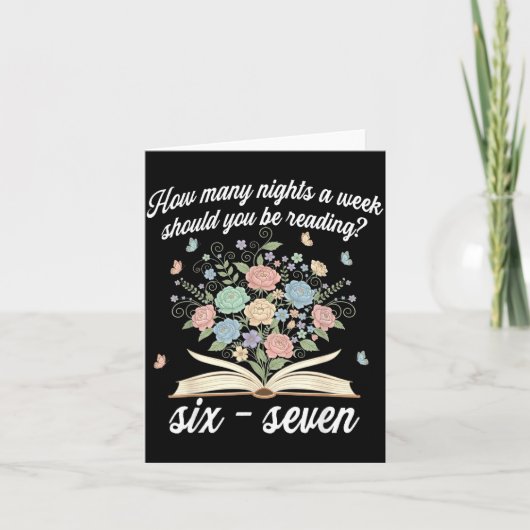 How Many Night A Week Should You Be Reading 67 Mem Kaart (Voorkant)