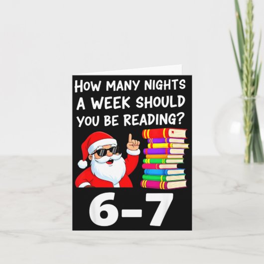 How Many Nights A Week Should You Be Reading 67 Ch Kaart (Voorkant)