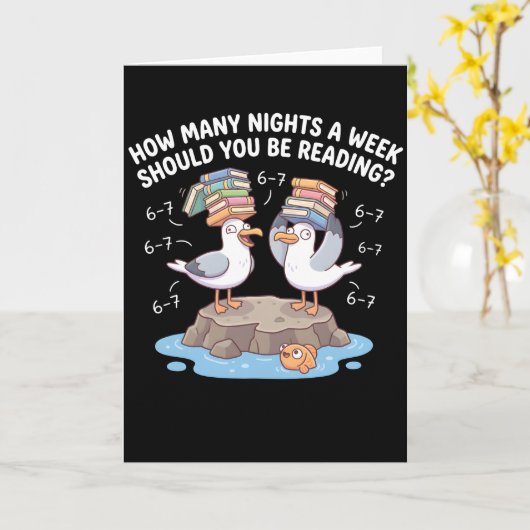 How Many Nights a Week Should You Be Reading? 67 Kaart (Gele Bloem)