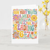 How Many Nights a Week Should You Be Reading? 67 Kaart (Gele Bloem)