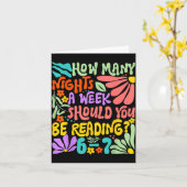 How Many Nights A Week Should You Be Reading 67 Me Kaart (Gele Bloem)