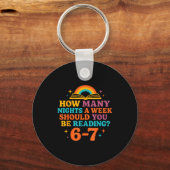 How Many Nights A Week Should You Be Reading 67 Me Sleutelhanger (Voorkant)