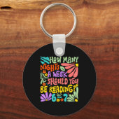 How Many Nights A Week Should You Be Reading 67 Me Sleutelhanger (Voorkant)