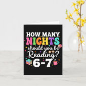 How Many Nights A Week Should You Be Reading 6 7 B Kaart (Gele Bloem)