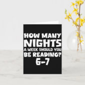 How Many Nights A Week Should You Be Reading 6-7 B Kaart (Gele Bloem)