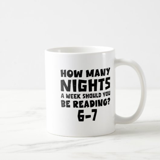 How Many Nights A Week Should You Be Reading 6-7 B Koffiemok (Rechts)