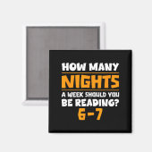 How Many Nights A Week Should You Be Reading 6-7 B Magneet (Voorkant / Achterkant)