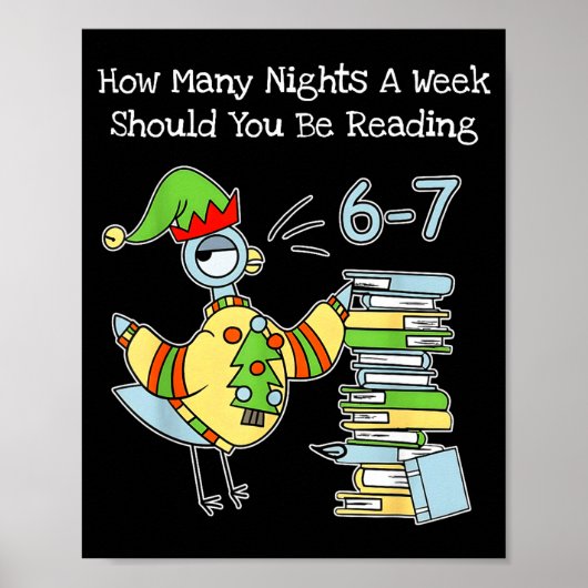 How Many Nights A Week Should You Be Reading 6–7 F Poster (Voorkant)