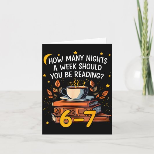 How Many Nights A Week Should You Be Reading 6 7 L Kaart (Voorkant)