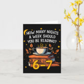 How Many Nights A Week Should You Be Reading 6 7 L Kaart (Gele Bloem)