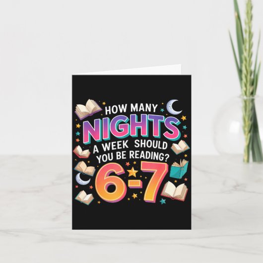 How Many Nights A Week Should You Be Reading 6–7 M Kaart (Voorkant)