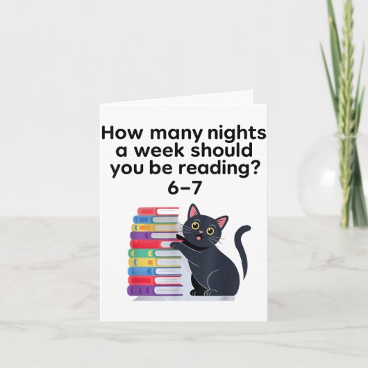How Many Nights A Week Should You Be Reading 6-7 R Kaart (Voorkant)