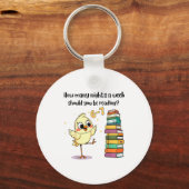 How Many Nights A Week Should You Be Reading_ 6–7  Sleutelhanger (Voorkant)