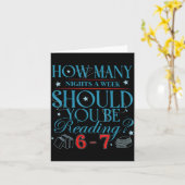 How Many Nights A Week Should You Be Reading 6–7 T Kaart (Gele Bloem)