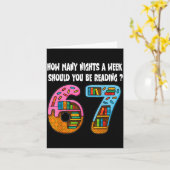 How Many Nights A Week Should You Be Reading 6-7 T Kaart (Gele Bloem)