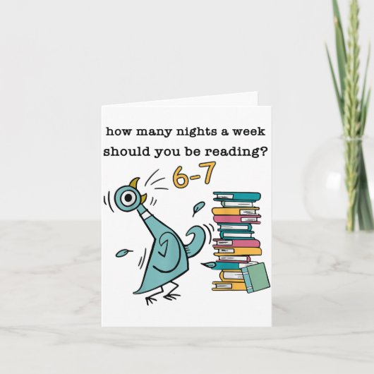 How Many Nights A Week Should You Be Reading 6-7 T Kaart (Voorkant)