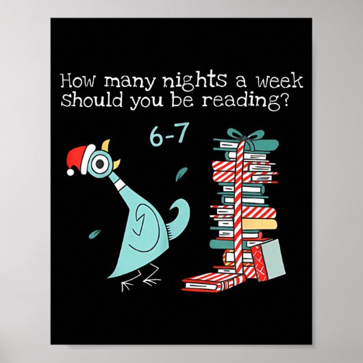 How Many Nights A Week Should You Be Reading 6-7 T Poster (Voorkant)