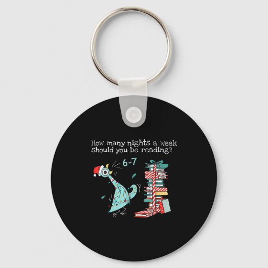 How Many Nights A Week Should You Be Reading 6-7 T Sleutelhanger (Voorkant)