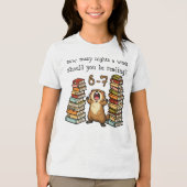 How Many Nights A Week Should You Be Reading 6-7 Tri-Blend Shirt (Voorkant)