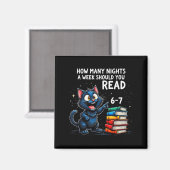 How Many Nights A Week Should You Read_ 6–7 Fun Bl Magneet (Voorkant / Achterkant)