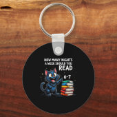 How Many Nights A Week Should You Read_ 6–7 Fun Bl Sleutelhanger (Voorkant)