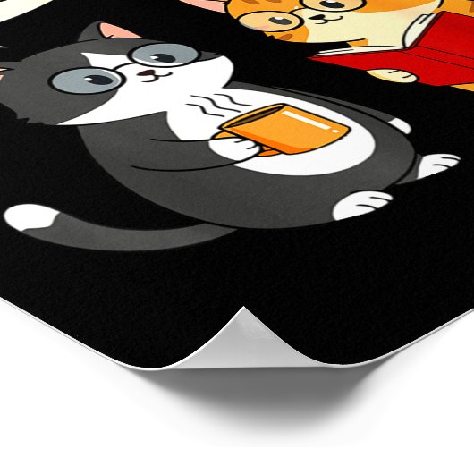 How Many Nights Reading 67 Englieacher Cats Book L Poster (Hoek)