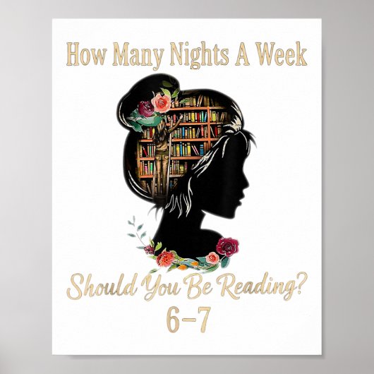 How Many Nights Reading 67 Funny Meme Six Seven Te Poster (Voorkant)